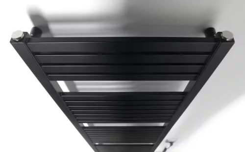 Egyenes radiátor, AQUALINE TONDI-E elektromos radiátor, 450x1330mm, 500W, matt fekete DE476T