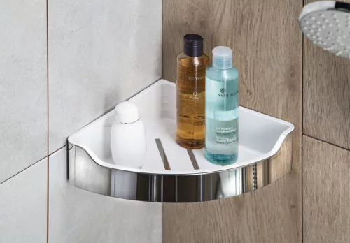 Szappantartó, Sapho AQUALINE SAMBA sarok szappantartó, polírozott INOX SB109