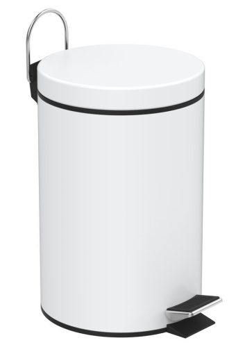Szemetes, Sapho AQUALINE SIMPLE LINE szemetes kosár, átm:170x260mm, 3l, fehér 28103