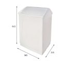 Szemetes, AQUALINE WHITE LINE szemetes billenős tetővel, 385x615x315mm, 55l, ABS/fehér 14027