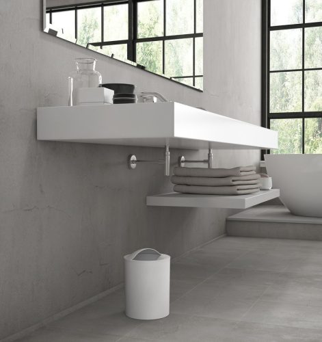 Szemetes, Sapho AQUALINE EYE szemetes, 6l, ABS, fehér 120902