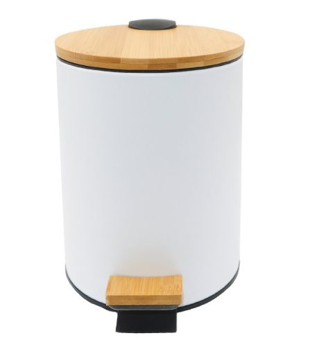Szemetes, Sapho AQUALINE BAMBUS szemetes, 3l, 170x240mm, fehér/bambusz BI006