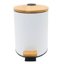   Szemetes, Sapho AQUALINE BAMBUS szemetes, 5l, 205x260mm, fehér/bambusz BI007