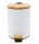 Szemetes, Sapho AQUALINE BAMBUS szemetes, 5l, 205x260mm, fehér/bambusz BI007