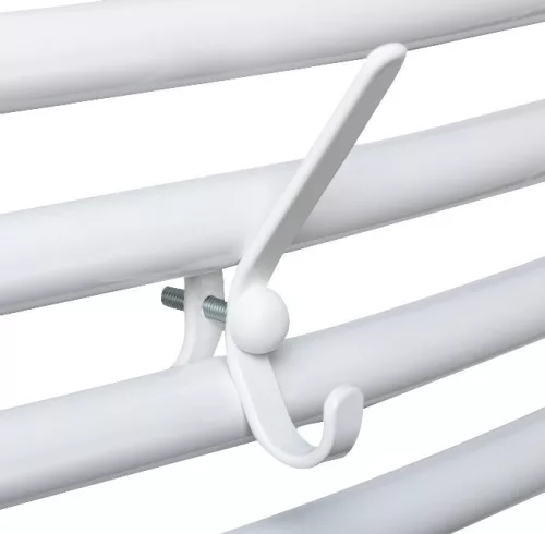 Törölközőtartó, Sapho AQUALINE törölköző akasztó radiátorra, fehér 2602S