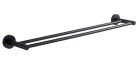Törölközőtartó, Sapho AQUALINE SAMBA dupla törölközőtartó, 60cm, fekete SB211
