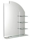 Tükör, Sapho AQUALINE WEGA Tükör polccal, 65x90cm 65028