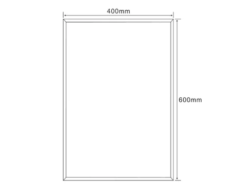 Tükör, Sapho AQUALINE csiszolt tükör akasztó nélkül, 40x60cm 22495