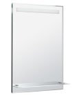 Tükör, Sapho AQUALINE LED tükör világítással, üveg polc, billenő kapcsoló, 60x80cm ATH53