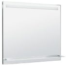 Tükör, Sapho AQUALINE LED tükör világítással, üveg polc, billenő kapcsoló, 100x80cm ATH55