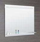 Tükör, Sapho AQUALINE LED tükör világítással, üveg polc, billenő kapcsoló, 100x80cm ATH55