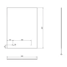 Tükör, Sapho AQUALINE Tükör furattal, 60x80cm 22430