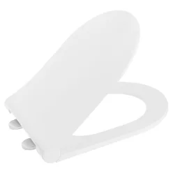   WC ülőke, Sapho AVVA SLIM WC-ülőke, soft close, króm/fehér 100787