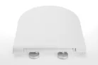 WC ülőke, Sapho AVVA SLIM WC-ülőke, soft close, króm/fehér 100787