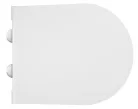 WC ülőke, Sapho AVVA SLIM WC-ülőke, soft close, króm/fehér 100787
