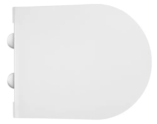 WC ülőke, Sapho AVVA SLIM WC-ülőke, soft close, króm/fehér 100787