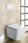 WC, Sapho GLANC fali rimless WC, 37x51,5cm GC321