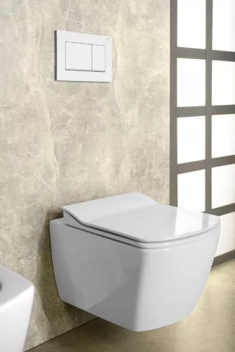 WC, Sapho GLANC fali rimless WC, 37x51,5cm GC321
