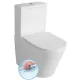 WC, Sapho PACO RIMLESS monoblokkos WC, A/H kifolyású, ülőke nélkül, duál öblítő PC1012WR