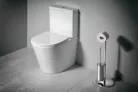 WC, Sapho PACO RIMLESS monoblokkos WC, A/H kifolyású, ülőke nélkül, duál öblítő PC1012WR