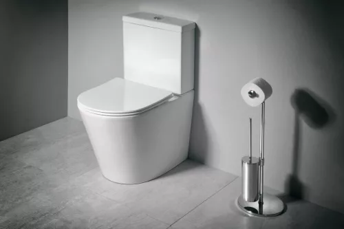 WC, Sapho PACO RIMLESS monoblokkos WC, A/H kifolyású, ülőke nélkül, duál öblítő PC1012WR