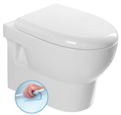 WC, Sapho AQUALINE ABSOLUT RIMLESS fali WC, 35x50cm 10AB02002