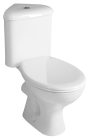 WC, Sapho AQUALINE CLIFTON sarok kombi WC alsó/hátsó kifolyású, tartállyal, ülőke nélkül FS1PK