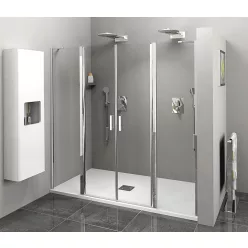   Zuhanyajtó, Sapho POLYSAN ZOOM LINE zuhanyajtó, 1600mm, transzparent, króm ZL1416