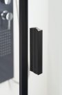 Zuhanyajtó, Sapho POLYSAN ZOOM LINE BLACK zuhanyajtó, 900mm, transzparent, fekete ZL1290B