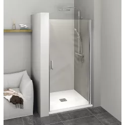   Zuhanyajtó, Sapho POLYSAN ZOOM LINE zuhanyajtó, 1000mm, transzparent, króm ZL1210
