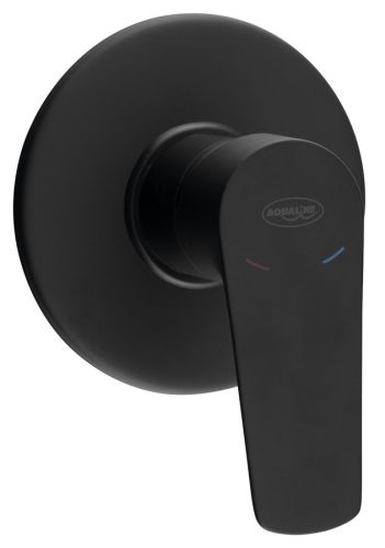 Zuhanycsaptelep, Sapho AQUALINE LOTTA falba süllyesztett zuhanycsaptelep, 1-irányú, fekete LT741B