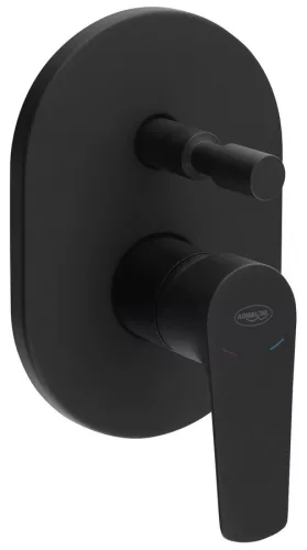 Zuhanycsaptelep, Sapho AQUALINE LOTTA falba süllyesztett zuhanycsaptelep, 2-irányú, fekete LT742B