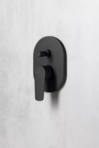 Zuhanycsaptelep, Sapho AQUALINE LOTTA falba süllyesztett zuhanycsaptelep, 2-irányú, fekete LT742B