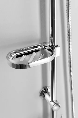 Zuhanyoszlop, Sapho AQUALINE zuhanyoszlop, fejzuhannyal és zuhanyszettel, króm SL420