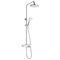   Zuhanyoszlop, Sapho AQUALINE MARCO zuhanyoszlop zuhanyszettel, 800-1150mm, fehér SL100