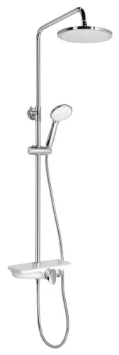 Zuhanyoszlop, Sapho AQUALINE MARCO zuhanyoszlop zuhanyszettel, 800-1150mm, fehér SL100