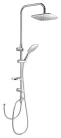 Zuhanyoszlop, Sapho AQUALINE KERA zuhanyoszlop, fejzuhannyal és zuhanyszettel, króm SL430
