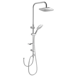   Zuhanyoszlop, Sapho AQUALINE KERA zuhanyoszlop, fejzuhannyal és zuhanyszettel, króm SL430