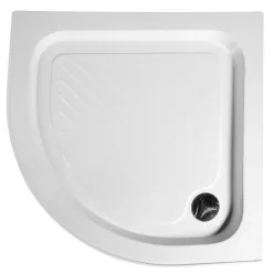   Zuhanytálca, Sapho AQUALINE AMICA íves zuhanytálca, 80x80x15cm, R55 (C80 helyett) BTTR80