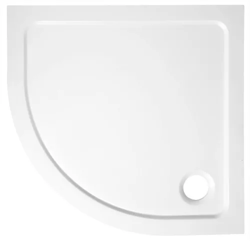 Zuhanytálca, Sapho AQUALINE TECMI íves öntöttmárvány íves zuhanytálca, 80x80x3cm, R55 PQ558