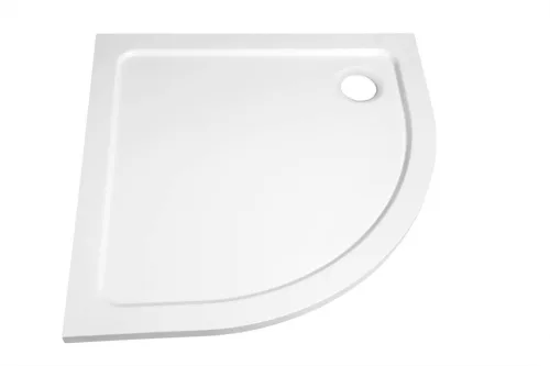 Zuhanytálca, Sapho AQUALINE TECMI íves öntöttmárvány íves zuhanytálca, 90x90x3cm, R55 PQ559