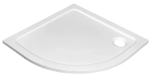 Zuhanytálca, Sapho AQUALINE TECMI íves öntöttmárvány íves zuhanytálca, 90x90x3cm, R55 PQ559