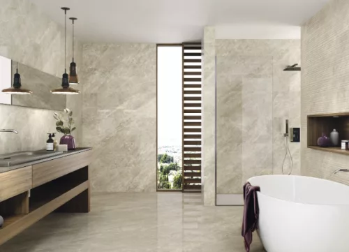 Csempe, Baldocer Balmoral Taupe falburkoló 30x90 cm rektifikált BA166