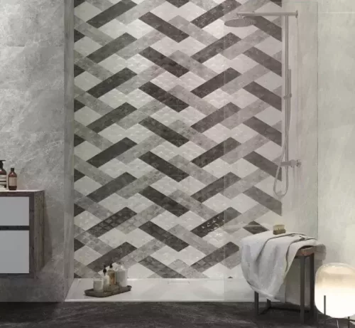 Dekorcsempe, Baldocer Optic Balmoral Sand falburkoló 30x90 cm rektifikált BA169