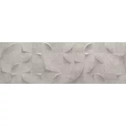   Dekorcsempe, Baldocer Shape Icon Grey falburkoló 30x90 cm rektifikált BA107