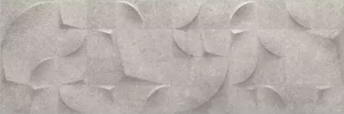Dekorcsempe, Baldocer Shape Icon Grey falburkoló 30x90 cm rektifikált BA107