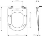 WC tető, Ravak Uni Chrome Flat WC ülőke X01795