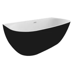   Kád, M-Acryl Avalon Akril Kád 170x80cm Matt Fekete Előlappal
