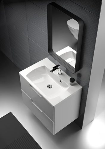 Fürdőszoba tükör, Ravak Strip 500 Led világítással fekete