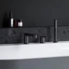 Kádtöltő csaptelep, Ravak Puri Black Kádperemre szerelhető PU 026.20